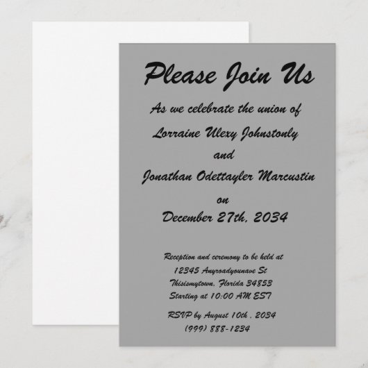 zwart 8 x 11 ontwerp uw eigen product kaart (Voorkant / Achterkant)