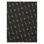 Zwart, aangepast bedrijf, Logo promotiescherm Tafelkleed (Voorkant)