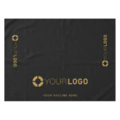 Zwart, aangepast bedrijf, Logo promotiescherm Tafelkleed (Voorkant (Horizontaal))
