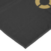 Zwart, aangepast bedrijf, Logo promotiescherm Tafelkleed (Gekanteld)