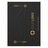 Zwart, aangepast bedrijf, Logo promotiescherm Tafelkleed (Voorkant)