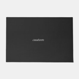 Zwart, aangepast deurmat