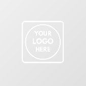 Zwart aangepast logo | Gepersonaliseerde winkelrui Raamsticker (Vel)