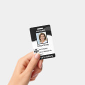Zwart aangepast personeelsbeveiligings-ID, logo, s Badge (Handheld)