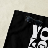 Zwart Aangepaste Logo Promotiebedrijf Strandlaken (In situ)