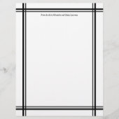 Zwart aangepaste schrijfpapier met tekst onder Han (Voorkant)