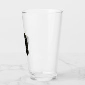 Zwart aardbeiglas glas (Links)