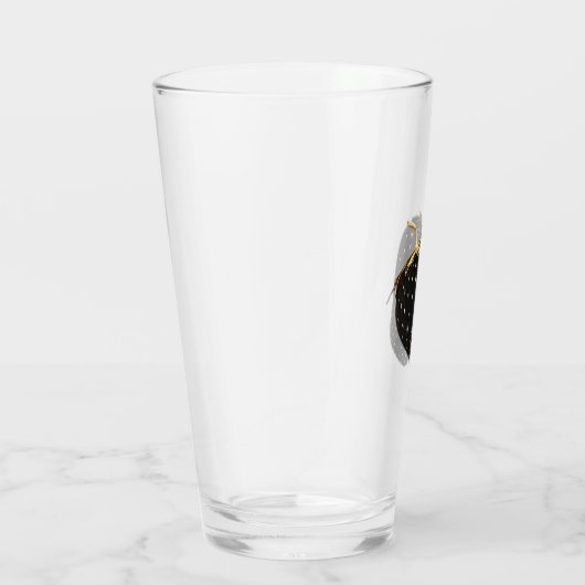 Zwart aardbeiglas glas (Rechts)
