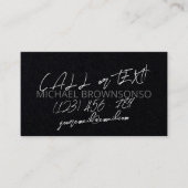 Zwart Abstract functioneel Visitekaartje (Voorkant)