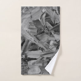 Zwart Abstract Handdoek