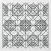  zwart Abstract lineair patroon Raamsticker (Vel)