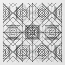  zwart Abstract lineair patroon Raamsticker