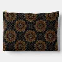 Zwart Abstract Mandala Design make-up tas