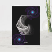 Zwart Abstract Modern Diamond Happy Jubileum Kaart (Achterkant)