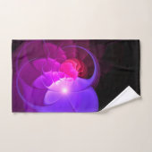 Zwart & Abstract Moderne bloemen Handdoek (Handdoek)