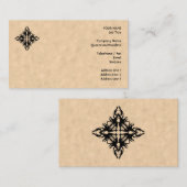 Zwart Abstract ontwerp voor het patrooneffect van  Visitekaartje (Voorkant / Achterkant)