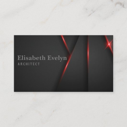 Zwart abstract overlappende achtergrond visitekaartje (Voorkant)