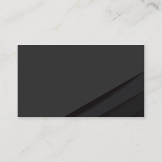 Zwart Abstract paneel | Pictogram vistuig Visitekaartje (Achterkant)