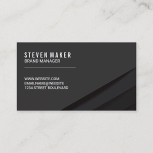 Zwart Abstract paneel Visitekaartje