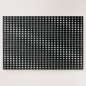 Zwart abstract patroon legpuzzel (Horizontaal)