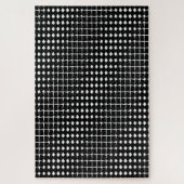 Zwart abstract patroon legpuzzel (Verticaal)