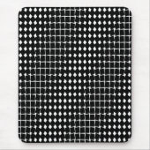 Zwart abstract patroon muismat (Voorkant)