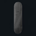 Zwart abstract patroon persoonlijk skateboard<br><div class="desc">Zwart-wit abstract patroon</div>