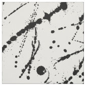 Zwart abstract splaatstpatroon herhalen stof (Swatch)