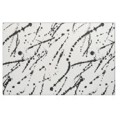 Zwart abstract splaatstpatroon herhalen stof (Fat Quarter)