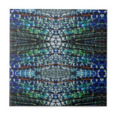 Zwart Abstract Tegel Tegeltje (Voorkant)