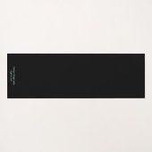 Zwart Abstracte kracht Yoga Workout Modern Yoga Ma Yogamat (Achterkant (horizontaal))