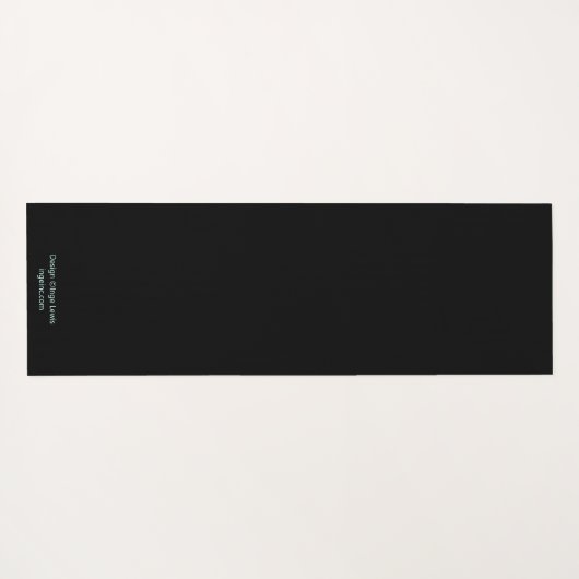 Zwart Abstracte kracht Yoga Workout Modern Yoga Ma Yogamat (Achterkant (horizontaal))