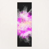 Zwart Abstracte kracht Yoga Workout Modern Yoga Ma Yogamat (Voorkant)