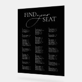 Zwart Acryl Alfabetische Wedding Zitting Grafiek Acryl Bord (Hoek)