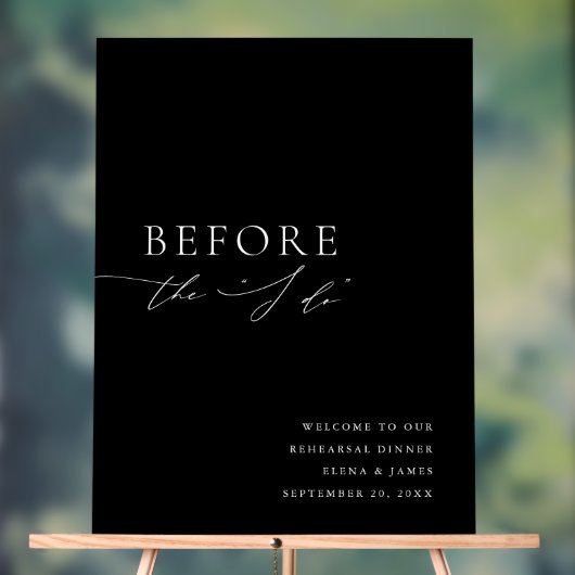 Zwart Acryl Repetitie Diner Welkom Teken Acryl Bord (Neutraal)