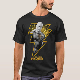 Zwart Adam Portret Fill Lightning Bold T-shirt