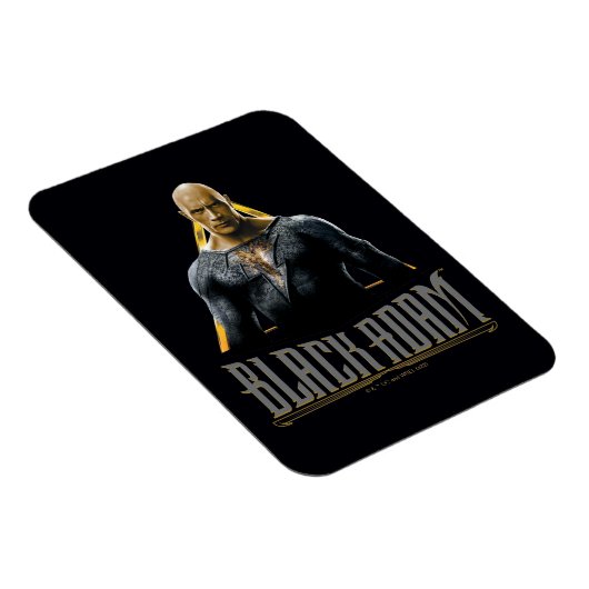 Zwart Adam-teken en naam grafisch Magneet (Rechterzijde)