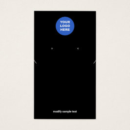 Zwart add Logo Ketting en Verouderde DisplayCard Visitekaartje