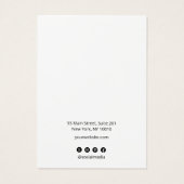 Zwart add Logo Ketting Verdien Display Card Visitekaartje (Achterkant)