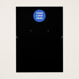 Zwart add Logo Ketting Verdien Display Card Visitekaartje