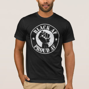 Zwart Af Afro-Amerikaans Cool Zwart Geschiedenis M T-shirt