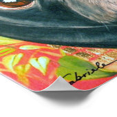 Zwart afdrukken poster (Hoek)