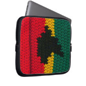 Zwart Afrika Artisan gehaakte print elektronica ta Laptop Sleeve (Voorkant Rechts)