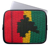 Zwart Afrika Artisan gehaakte print elektronica ta Laptop Sleeve (Voorkant)
