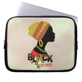 Zwart-Afrikaans Amerikaans meisje Laptop Sleeve