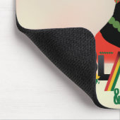 Zwart-Afrikaans Amerikaans meisje Muismat (Hoek)