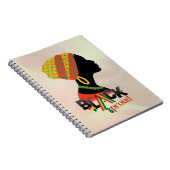Zwart-Afrikaans Amerikaans meisje Notitieboek (Rechterzijde)