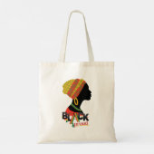 Zwart-Afrikaans Amerikaans meisje Tote Bag (Achterkant)