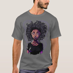 Zwart Afrikaans Amerikaans Zwart Geschiedenis Maan T-shirt