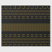 Zwart-Afrikaans patroonmengeling Cadeaupapier (Vlak)